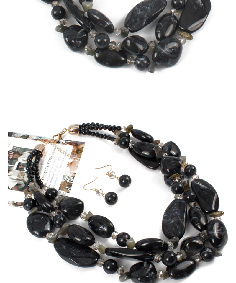 Elegant Coffee Irregular Shape Design Multi-layer Jewelry Sets,Jewelry Sets