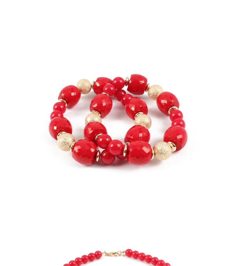 Elegant Plum Red Multi-layer Design Simple Jewelry Sets,Jewelry Sets