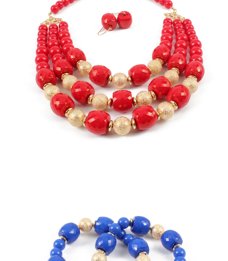 Elegant Red Multi-layer Design Simple Jewelry Sets,Jewelry Sets