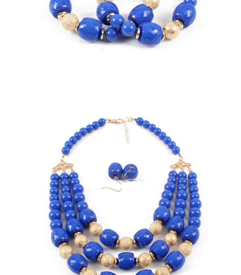 Elegant Blue Multi-layer Design Simple Jewelry Sets,Jewelry Sets