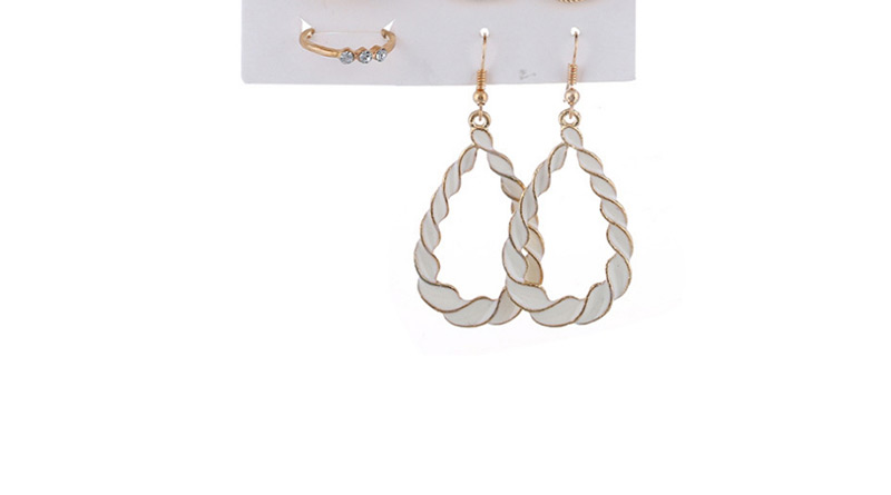 Fashion Multi-color Geometric Shape Design Earrings&rings,Jewelry Sets