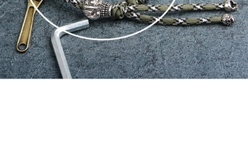 Trendy Khaki Skull Shape Decorated Bracelet,Fashion Bracelets
