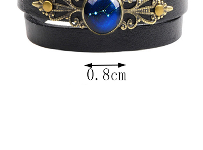 Vintage Sapphire Blue Planet Pattern Decorated Multi-layer Bracelet,Fashion Bracelets