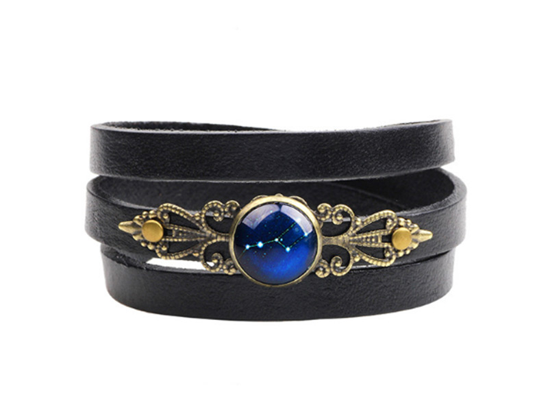 Vintage Sapphire Blue Earth Shape Decorated Multi-layer Bracelet,Fashion Bracelets
