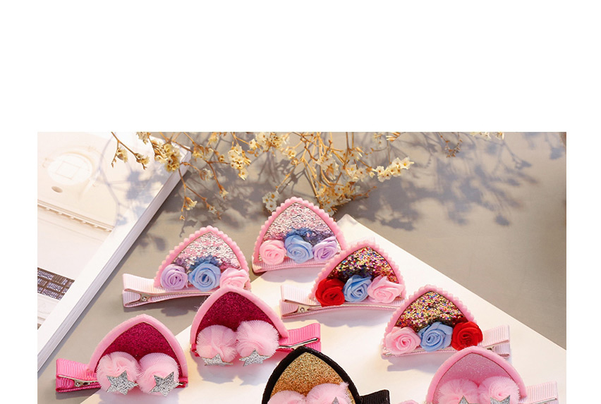 Lovely Multi-color Flowers Decorated Child Hair Clip(1pairs),Kids Accessories