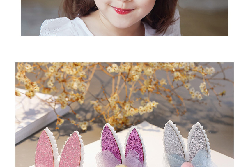 Lovely Pink Star&ears Shape Design Child Hair Clip(1pairs),Kids Accessories
