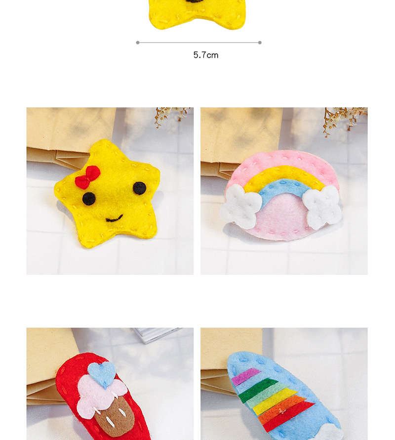Lovely Multi-color Rainbow Shape Design Child Hair Clip(1pc),Kids Accessories