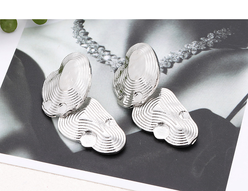 Fashion Silver Color Irregular Shape Design Pure Color Earrings,Drop Earrings