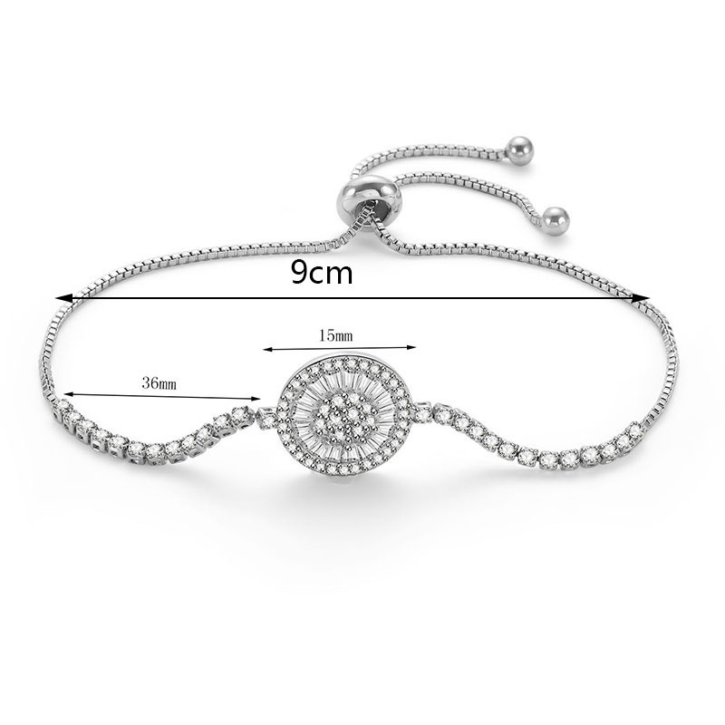 Fashion Silver Color Wheel Shape Decorated Simple Bracelet,Bracelets