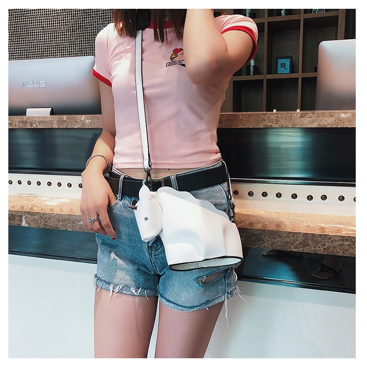 Lovely Pink Unicorn Shape Decorated Shoulder Bag,Shoulder bags