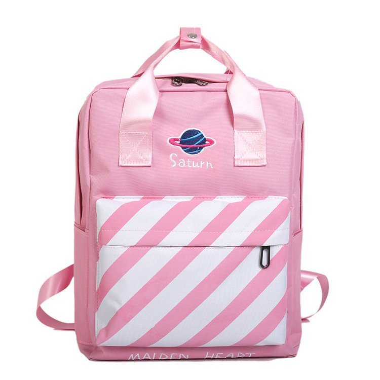 Fashion Purple Stripe Pattern Decorated Backpack,Backpack