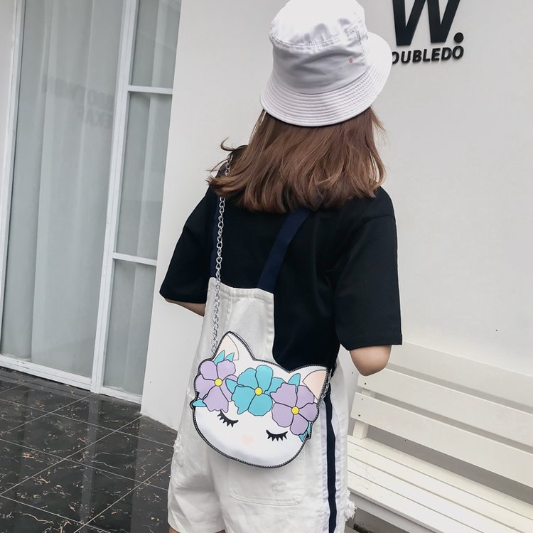 Lovely White Cat Shape Design Shoulder Bag,Shoulder bags