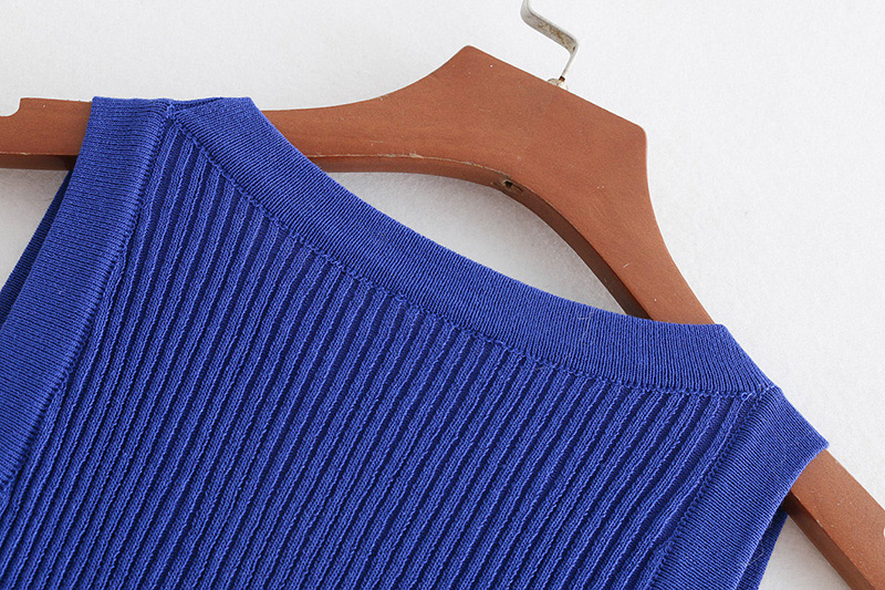 Fashion Khaki Round Neckline Design Pure Color Blouse,Tank Tops & Camis