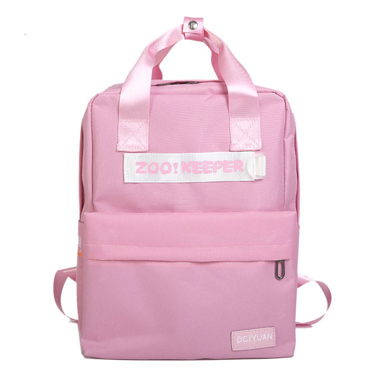 Fashion Pink Letter Pattern Decorated Backpack,Backpack