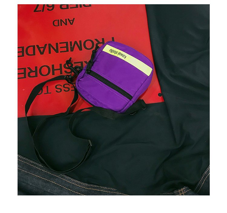 Fashion Purple Letter Pattern Decorated Hip-hop Bag,Shoulder bags