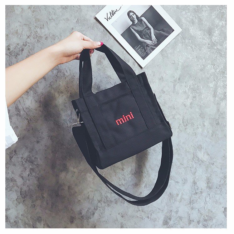 Fashion Black Letter Mini Pattern Decorated Bag,Handbags