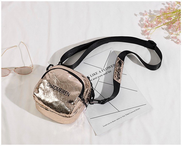 Fashion Champagne Pure Color Decorated Disco Bag,Shoulder bags