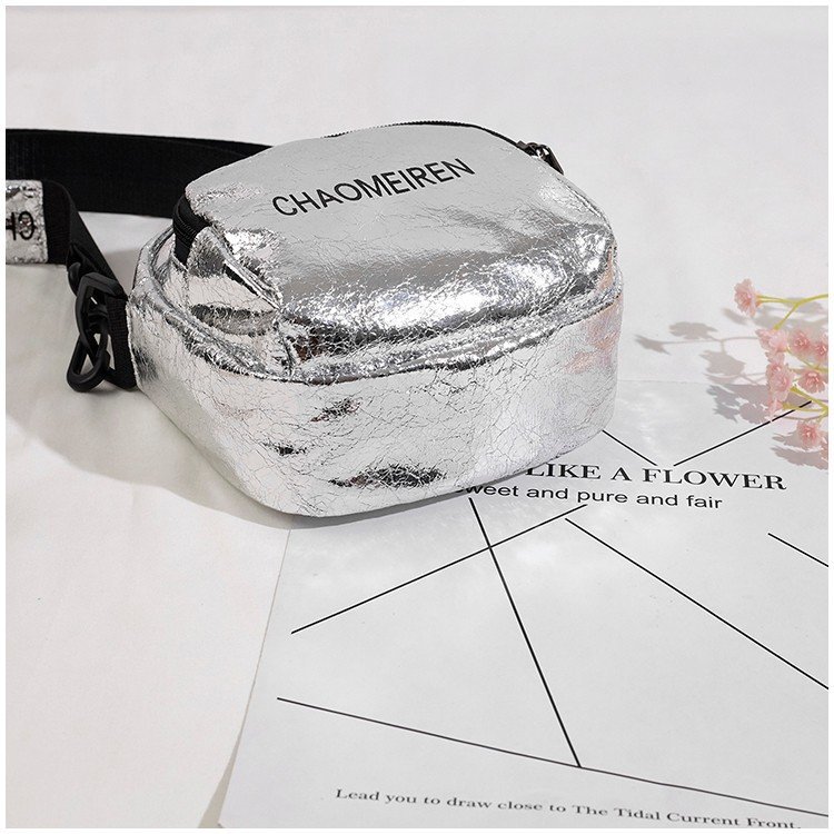 Fashion Silver Color Pure Color Decorated Disco Bag,Shoulder bags