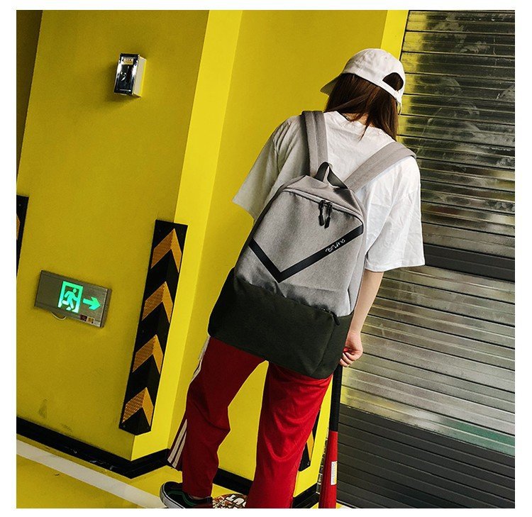 Fashion Green Double Zippers Design Hip-hop Waterproof Backpack,Backpack