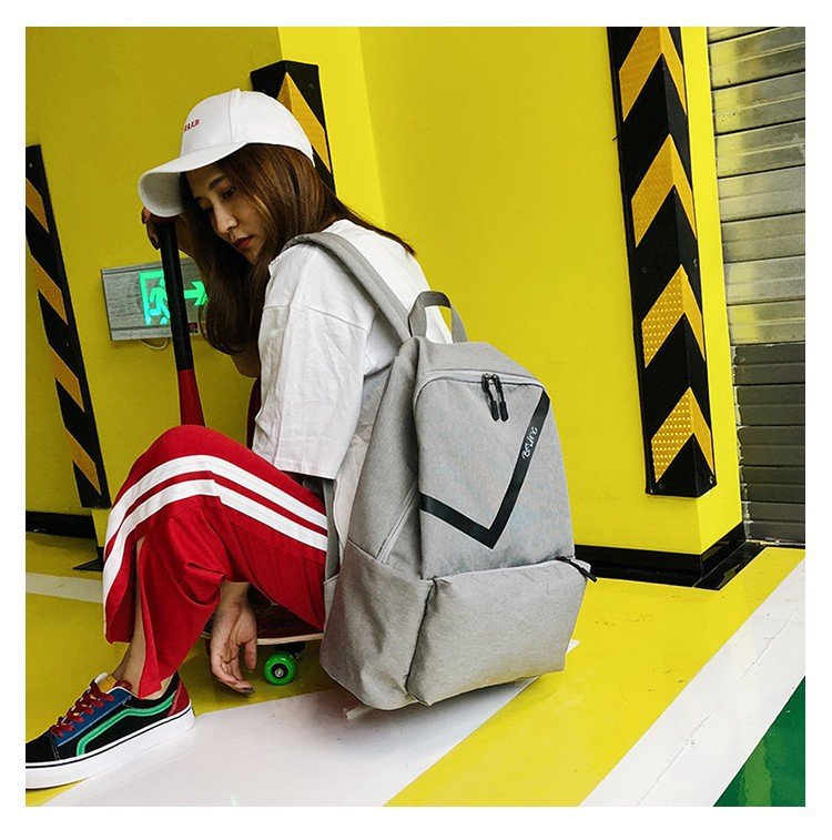 Fashion Green Double Zippers Design Hip-hop Waterproof Backpack,Backpack