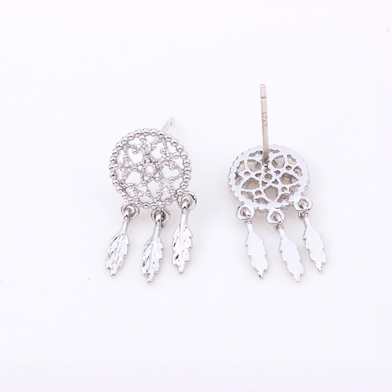 Fashion Silver Color Dreamcatcher Shape Design Earrings,Drop Earrings