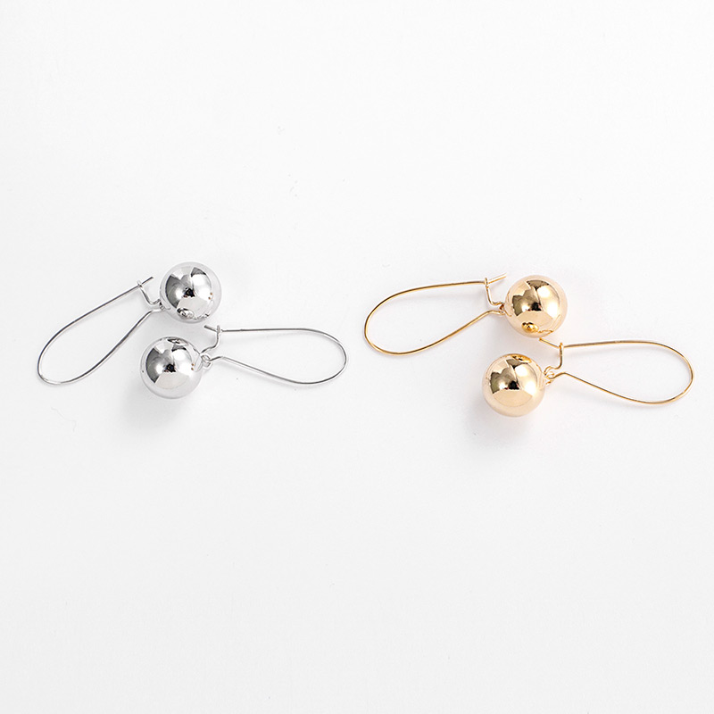Fashion Gold Color Balls Decorated Pure Color Earrings,Drop Earrings