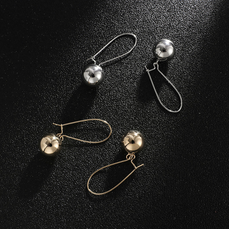 Fashion Silver Color Balls Decorated Pure Color Earrings,Drop Earrings
