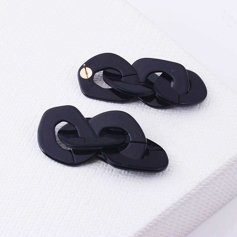 Fashion Coffee Chains Shape Design Pure Color Earrings,Drop Earrings