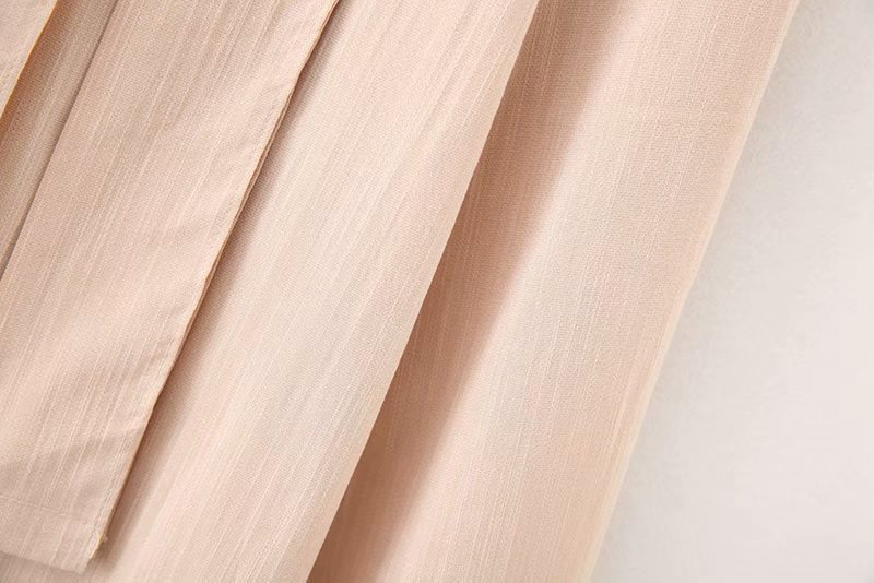 Fashion Beige Pure Color Design A-line Skirt,Skirts