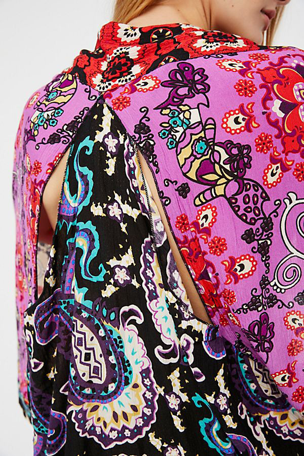 Fashion Purple Flower Pattern Decorated Shawl,Sunscreen Shirts