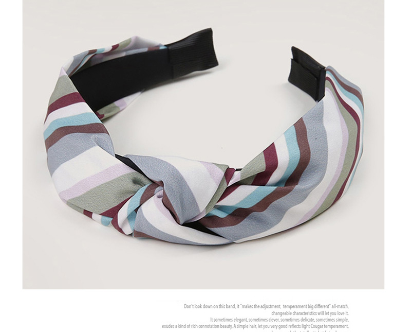 Sweet Multi-color Stripe Pattern Decorated Hair Hoop,Head Band