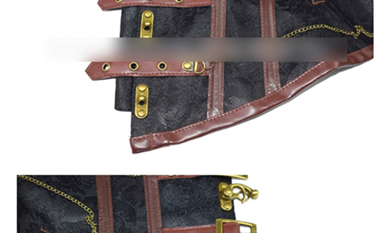 Sexy Black Multi-layer Belts Decorated Corset,Shapewear
