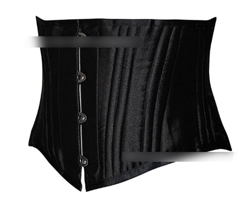 Sexy Black Buttons Decorated Pure Color Corset,Shapewear