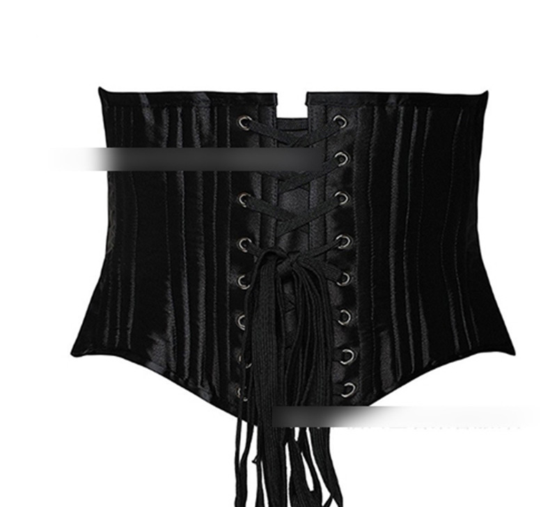 Sexy Black Buttons Decorated Pure Color Corset,Shapewear