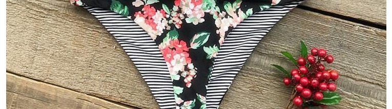 Sexy Black+white Stripe Pattern Decorated Bikini,Bikini Sets