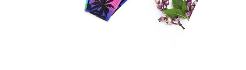 Sexy Multi-color Coconut Tree Pattern Decorated Bikini,Bikini Sets