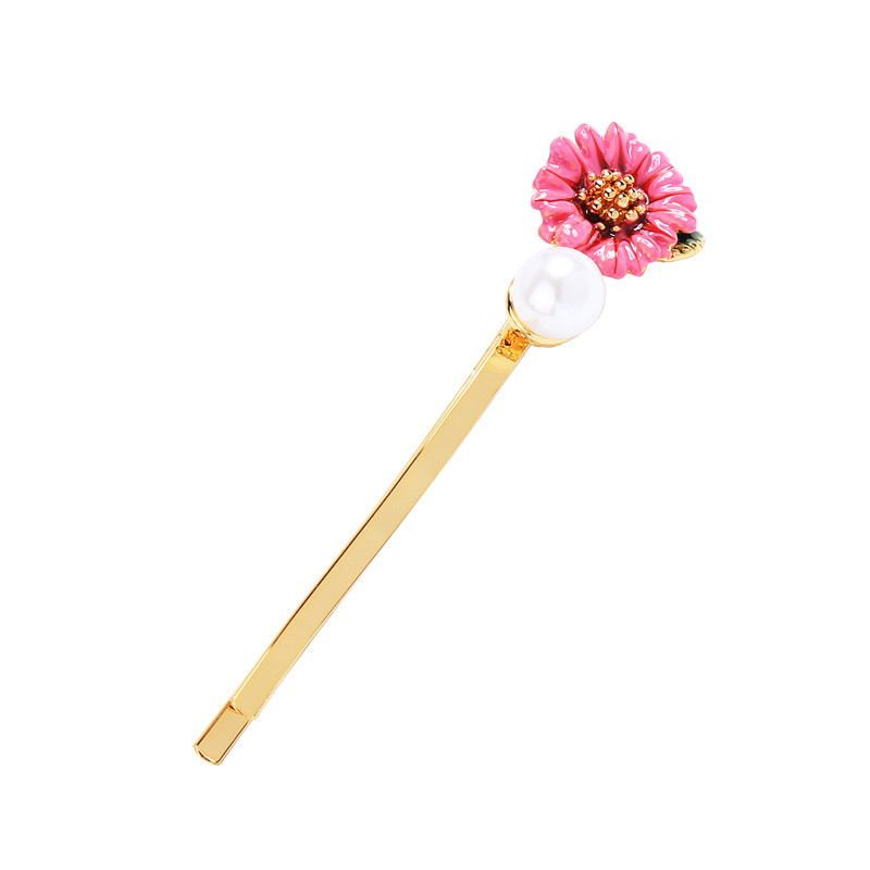 Fashion Pink Flower Shape Decorated Brooch,Hairpins