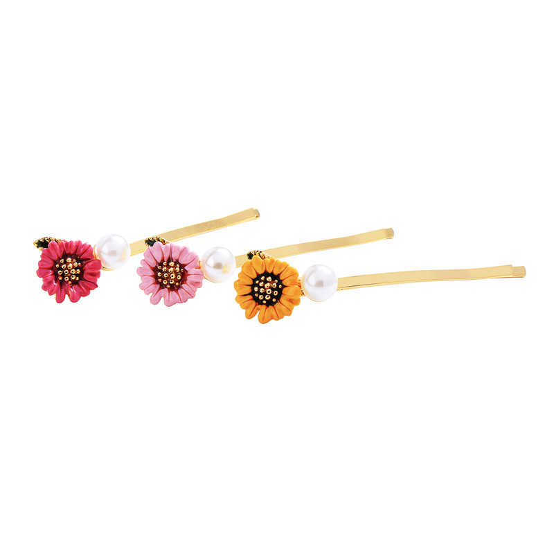 Fashion Plum Red Flower Shape Decorated Brooch,Hairpins