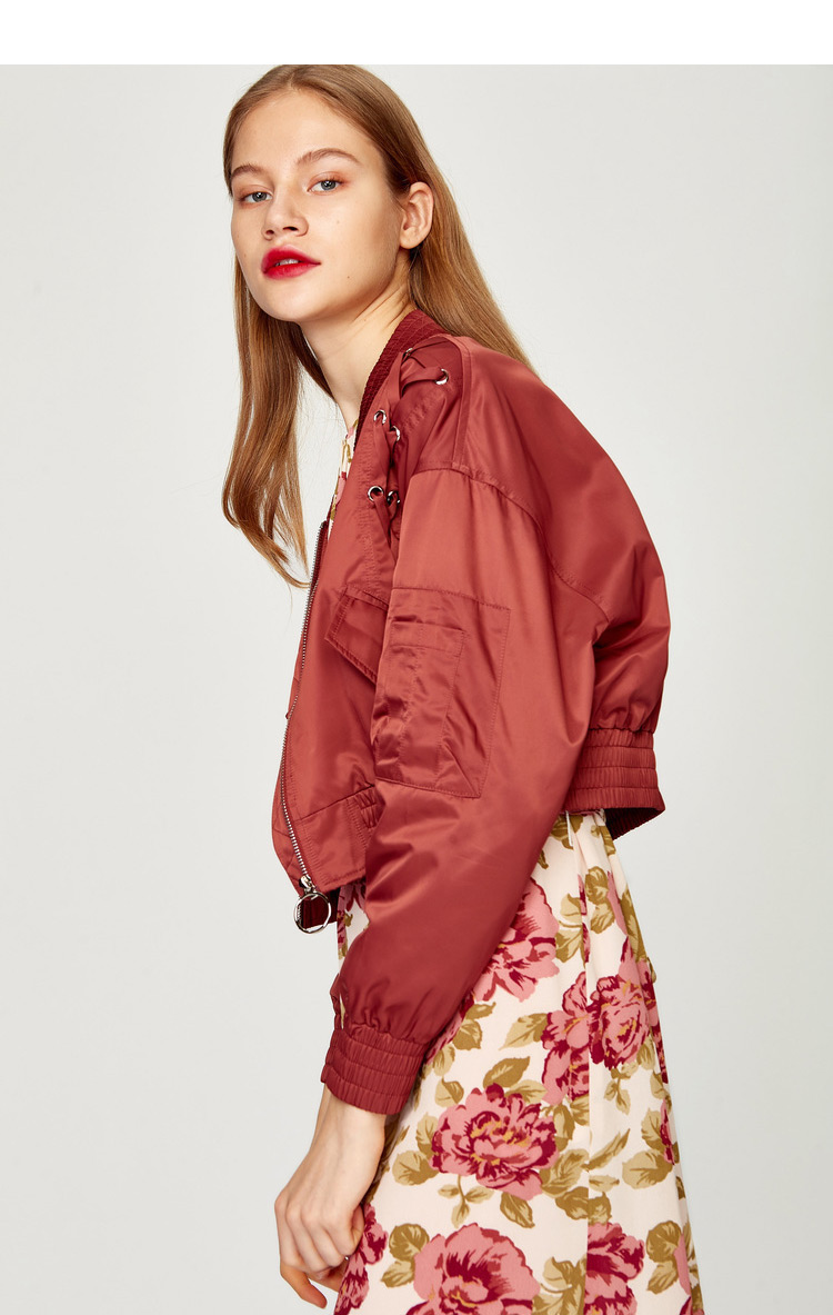 Fashion Red Pure Color Design Long Sleeves Jacket,Coat-Jacket