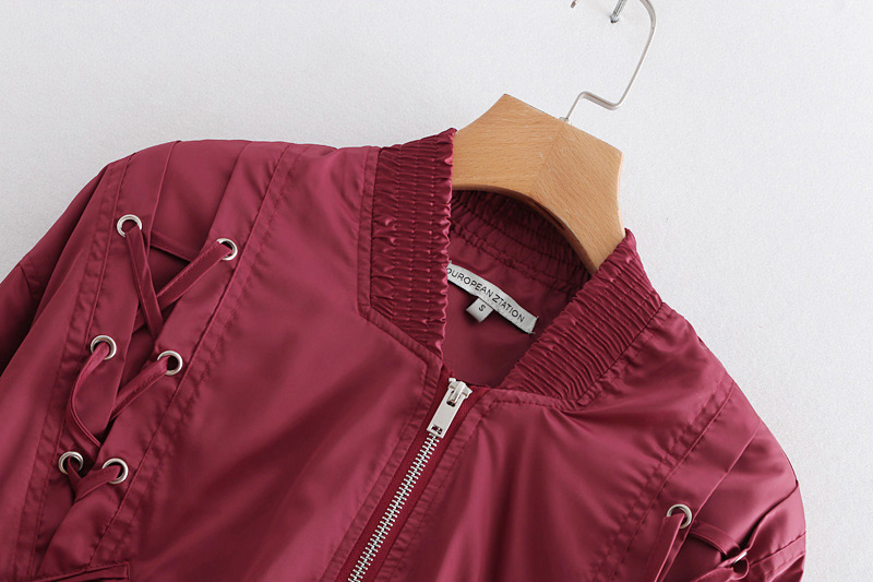 Fashion Red Pure Color Design Long Sleeves Jacket,Coat-Jacket