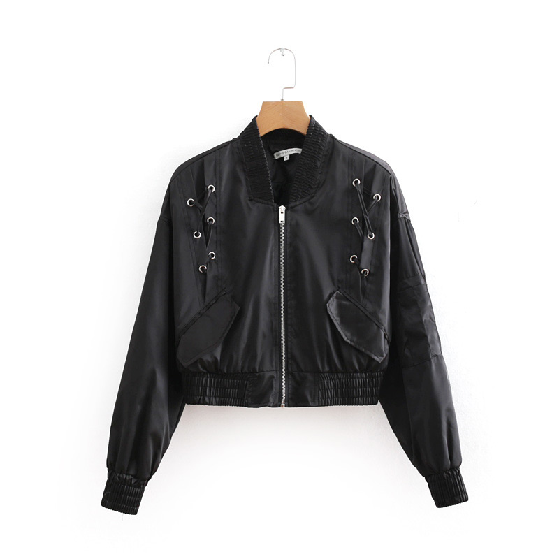 Fashion Black Pure Color Design Long Sleeves Jacket,Coat-Jacket