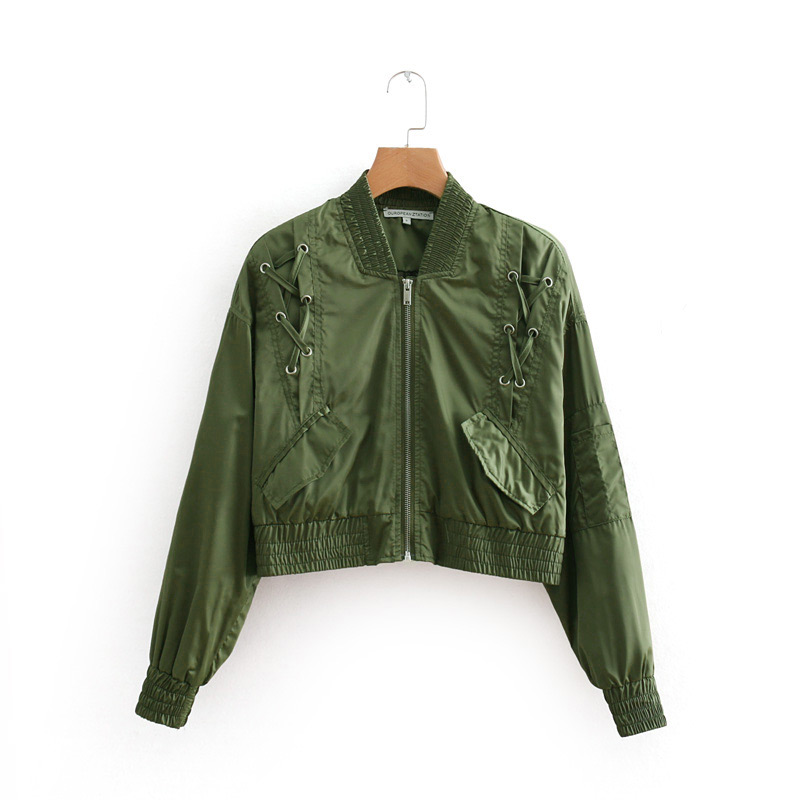 Fashion Green Pure Color Design Long Sleeves Jacket,Coat-Jacket