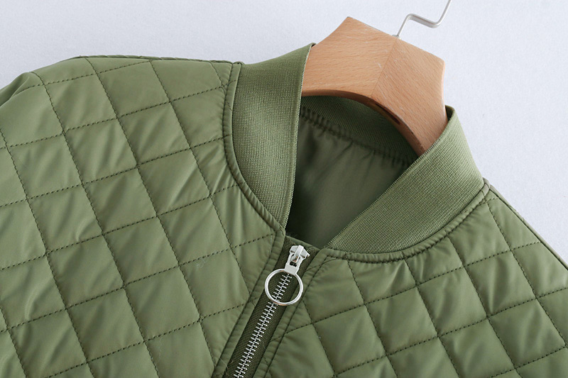 Fashion Black Grid Shape Design Pure Color Coat,Coat-Jacket