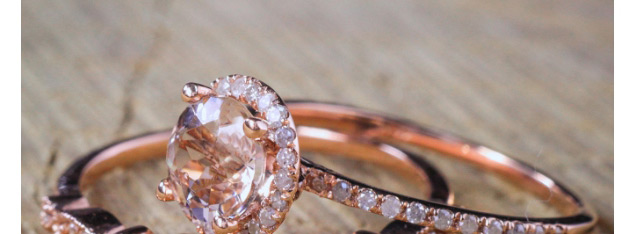 Fashion Rose Gold Round Shape Diamond Decorated Ring,Fashion Rings