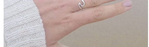 Fashion Silver Color Wave Shape Design Pure Color Ring,Fashion Rings