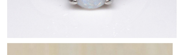 Fashion Silver Color Oval Shape Gemstone Decorated Ring,Fashion Rings