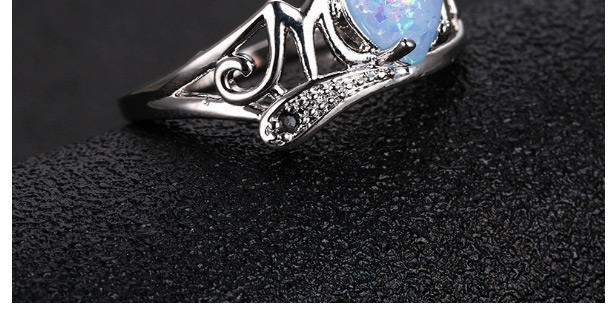 Fashion Silver Color Heart Shape Decorated Hollow Out Ring,Fashion Rings
