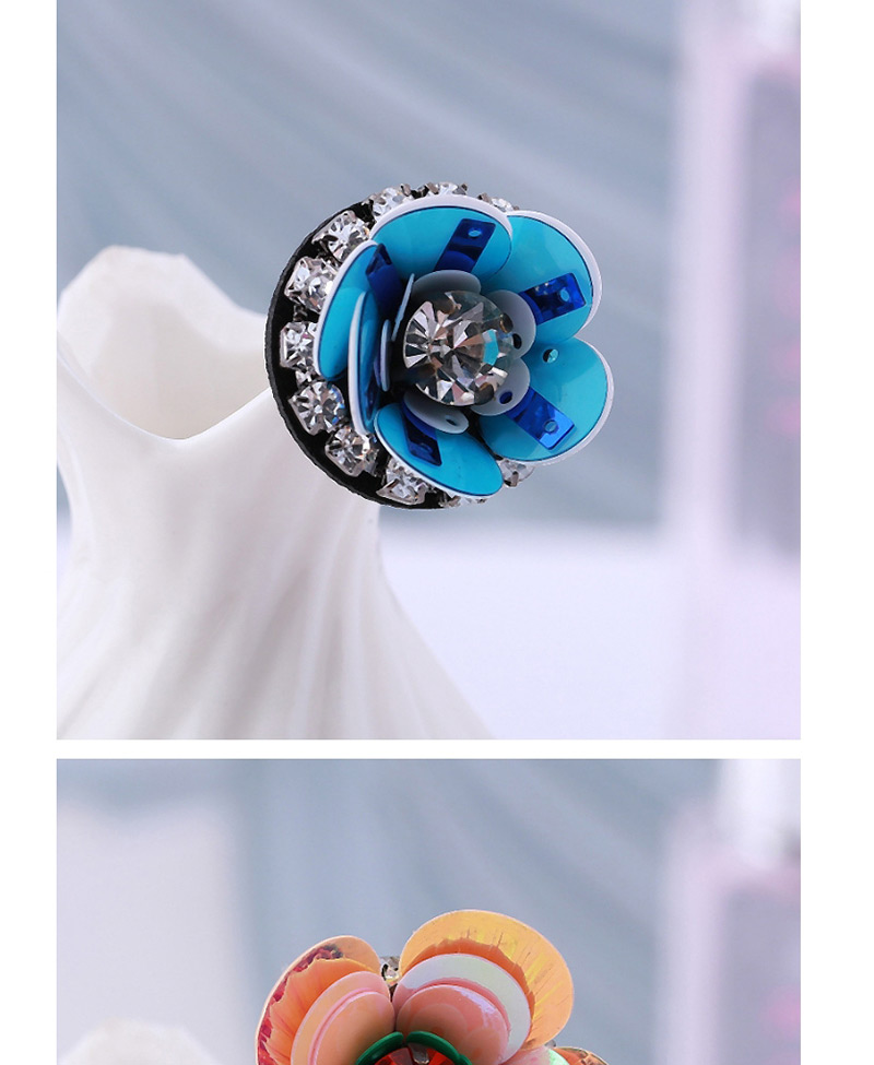 Fashion Blue Flower Shape Decorated Brooch,Korean Brooches