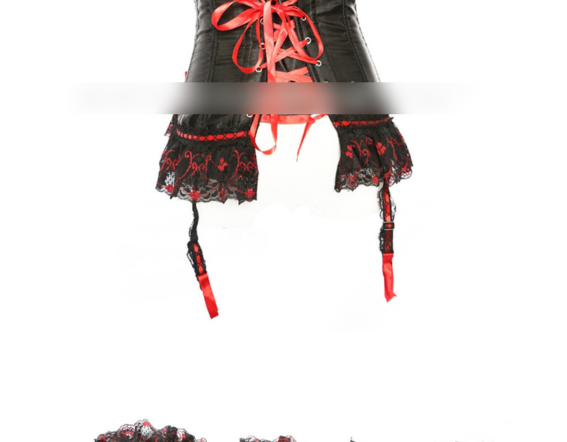 Fashion Black Bowknot Shape Decorated Corset,Shapewear