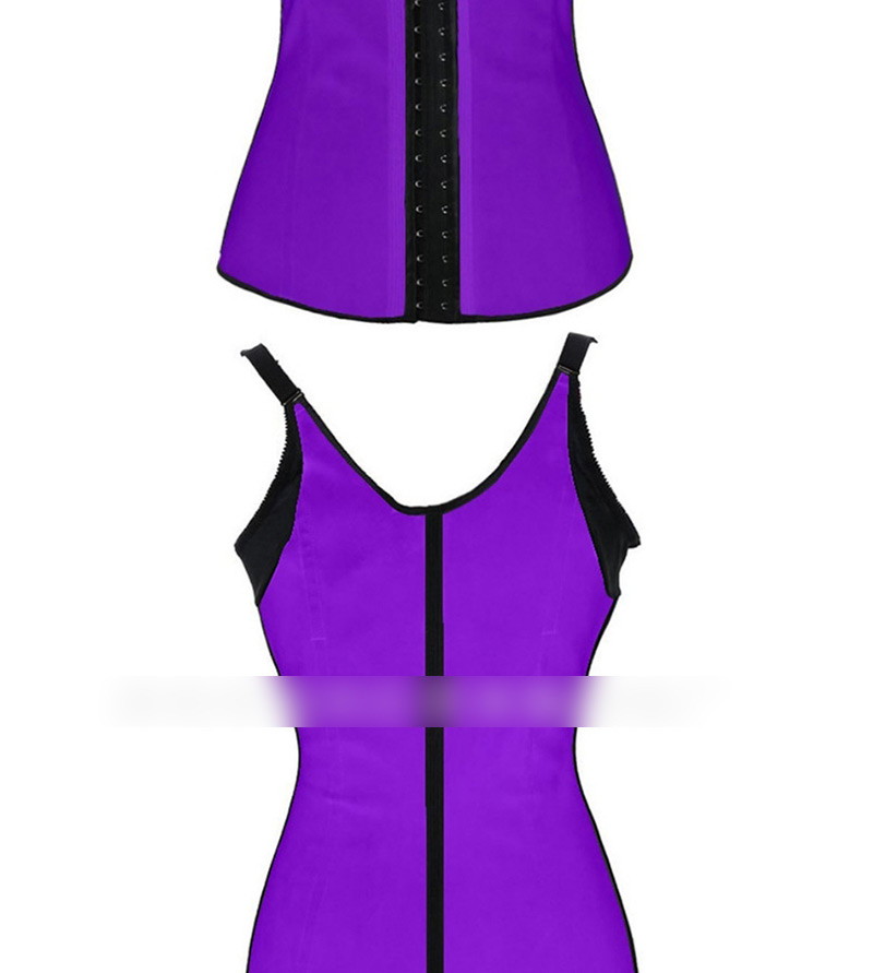 Fashion Purple Suspender Design Corset,Shapewear